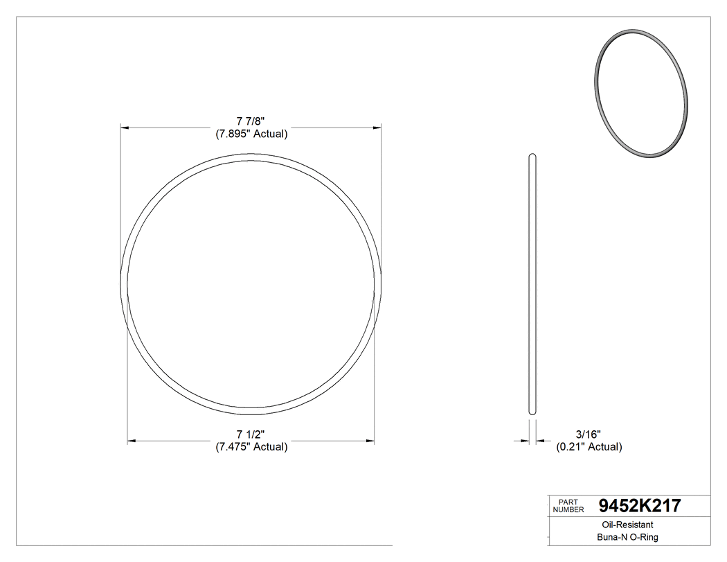 Technical drawing - 9452K217